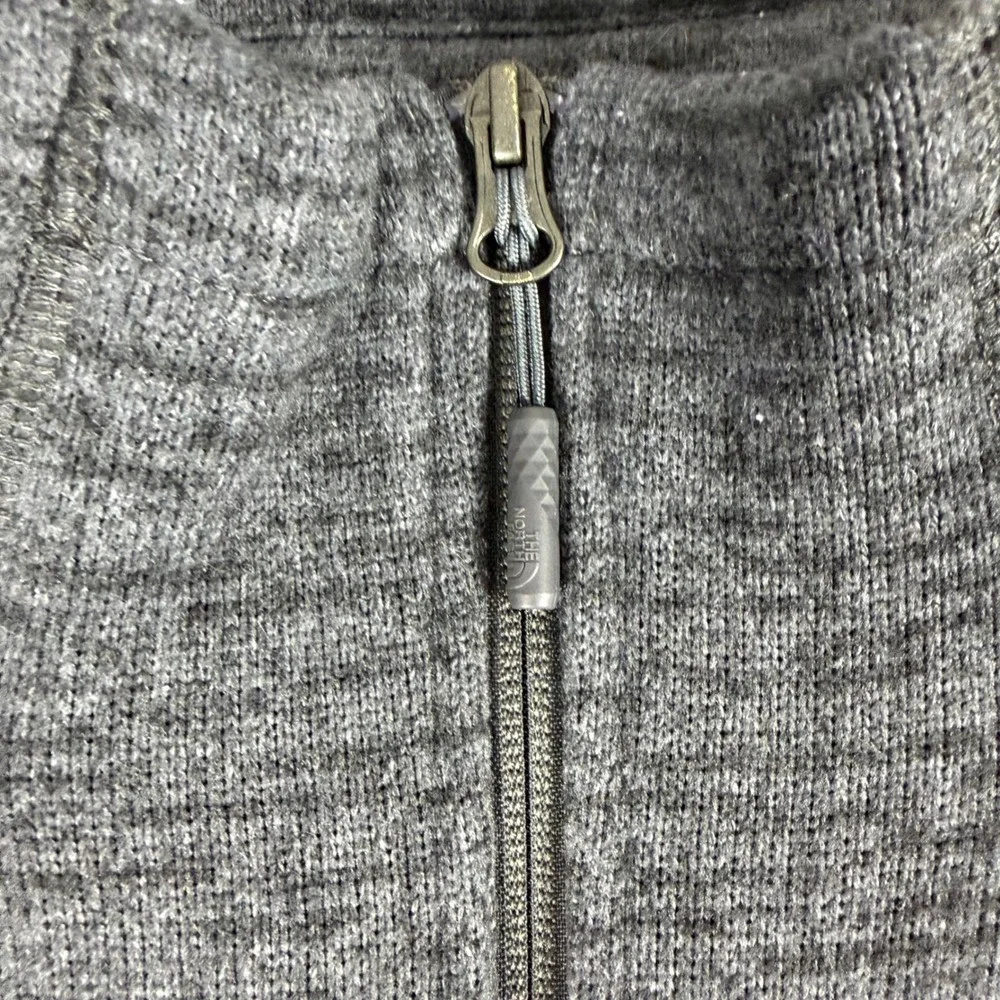 The North Face Mens XL Gordon Lyons 1/4 Zip Sweater Fleece Pullover Grey Heather